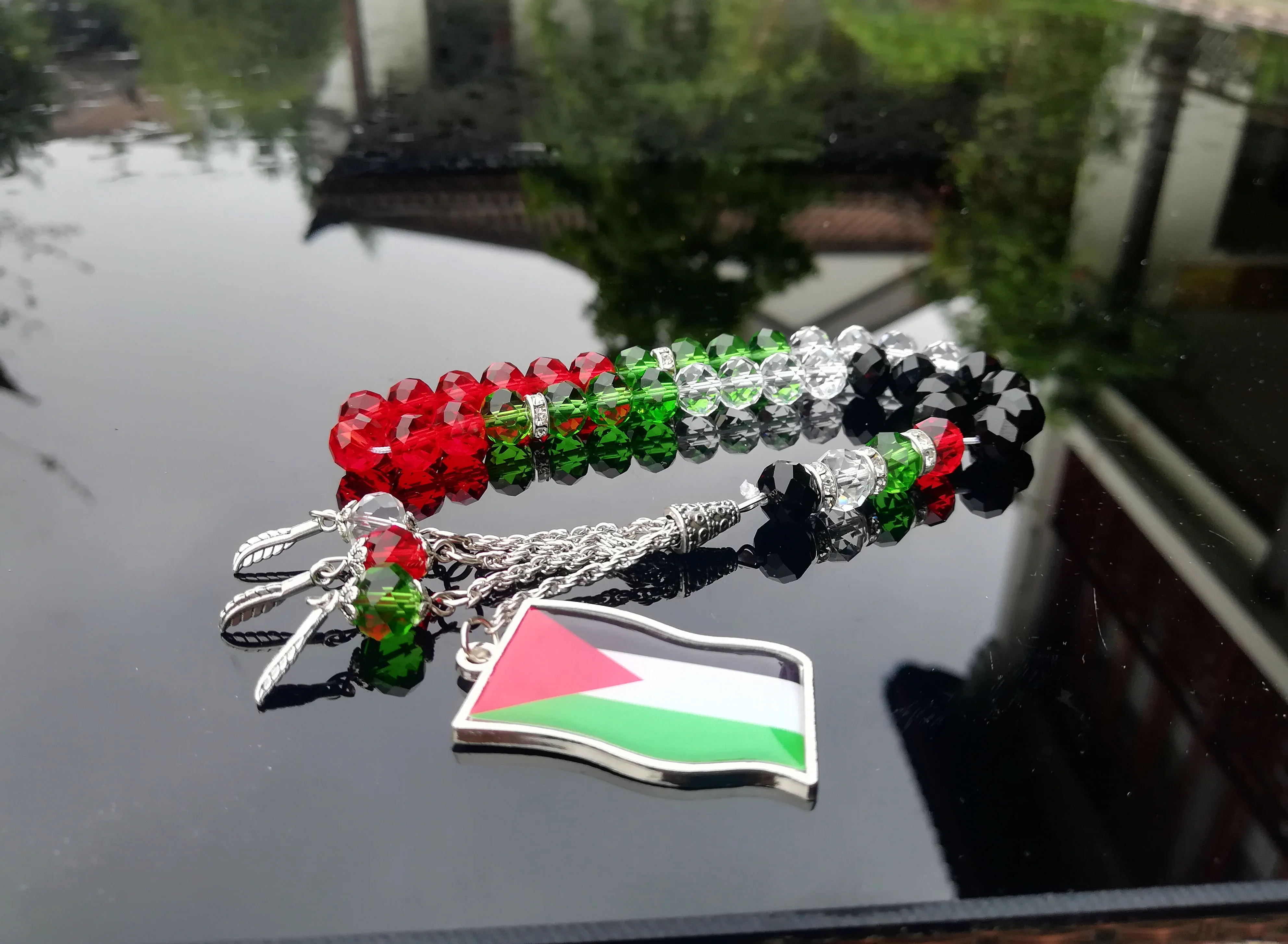 Palestína náhrdelník vlajka mince t shirt auto nálepky, telefónne prípade opráv pin náramky auto-Office-Home zrkadlo závesné