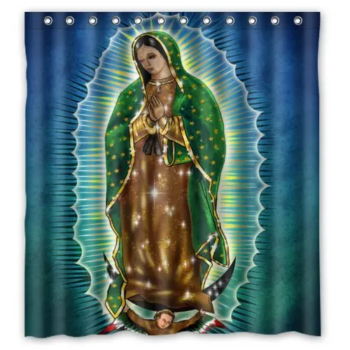 Panna Mária z Guadalupe Panny Márie Nepremokavé Polyesterové Tkaniny Sprchový Záves