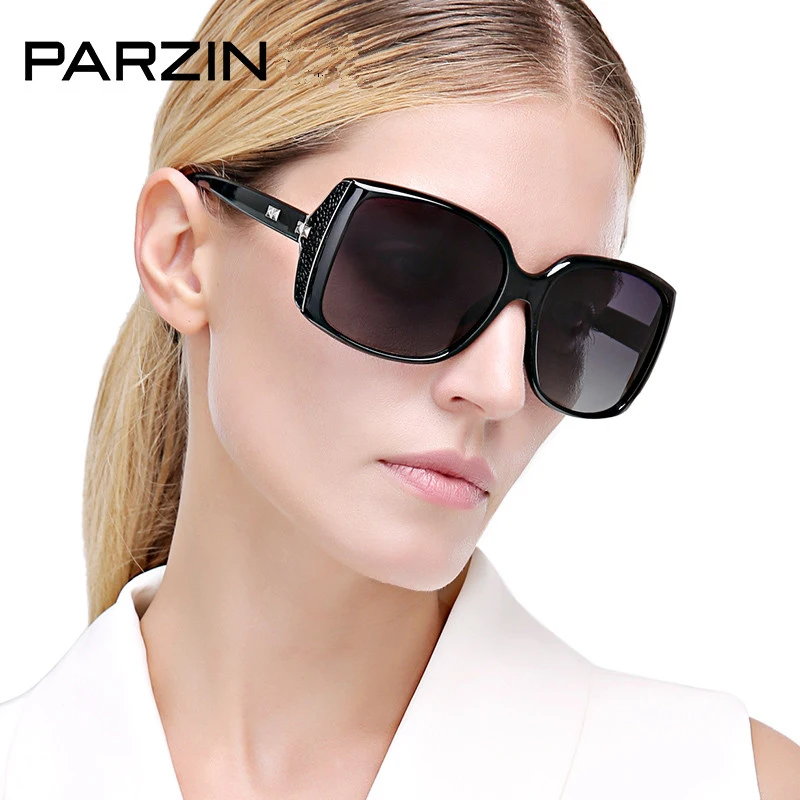 PARZIN Polarizované slnečné Okuliare Ženy Módne Retro Slnečné Okuliare ženské Odtiene Okuliare Námestie Nadrozmerné Okuliare Gafas De Sol