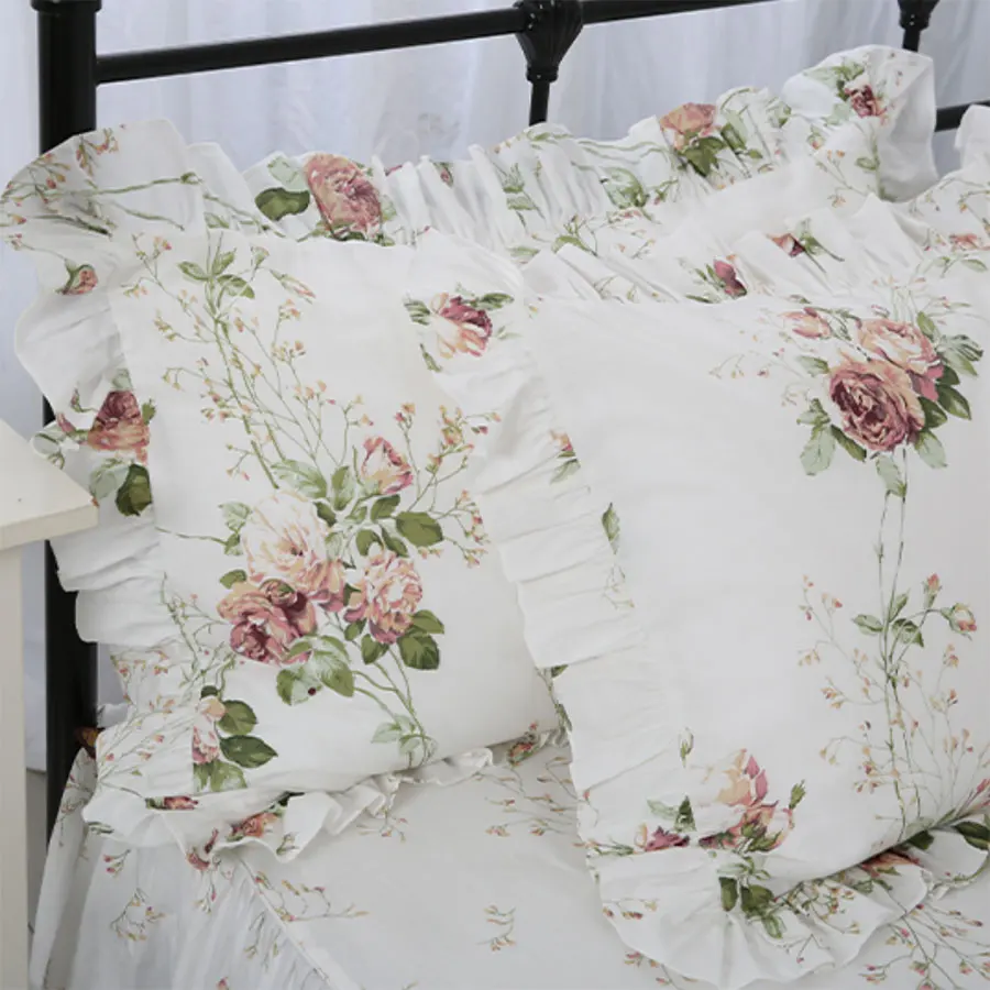 Pastorálna kvet prehrabať posteľná bielizeň nastaviť dievča,twin plný kráľovná kráľ bavlna jednoduché dvojité bytový textil posteľ šaty vankúš deka kryt