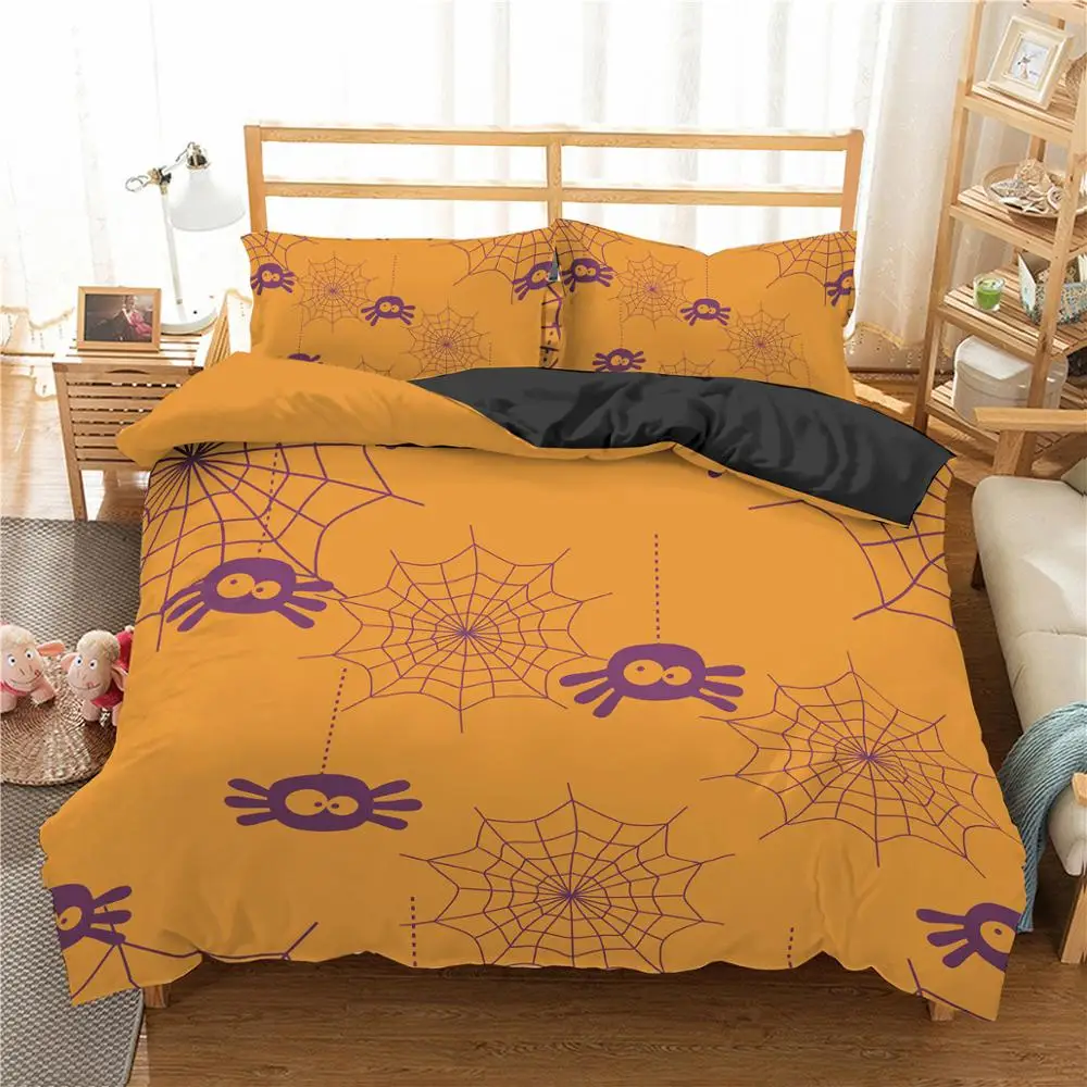Pavučina Vytlačené 3d posteľná bielizeň Nastaviť Cartoon Domova Perinu S obliečka na Vankúš Pre Deti Chlapcov Spálne Dekorácie Obliečky