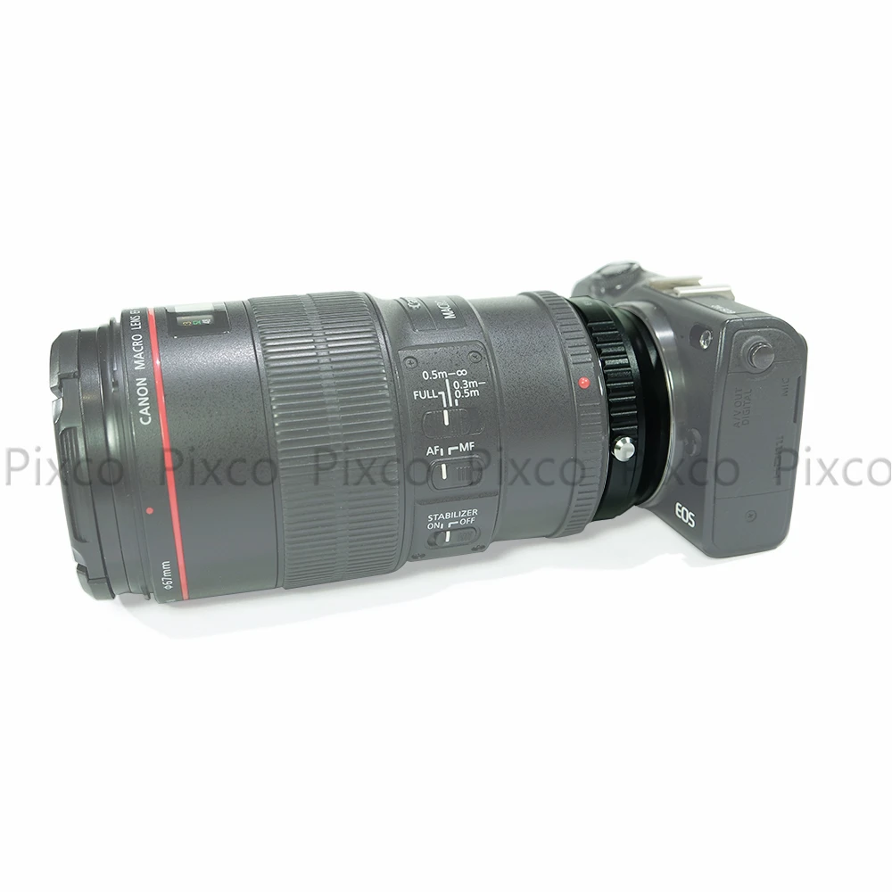 Pixco Pre EF-pre EOS M Ohnisková Redukcia Speed Booster Turbo Adaptér oblek Pre Canon EF Objektív pre Canon EOS M M5 M6 M10 M3 M2 M