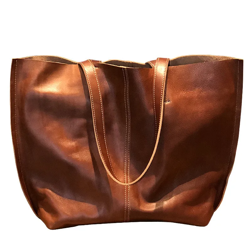 PNDME bežné jednoduché, originálne kožené dámske kabelky taška cez rameno cowhide kožené matka taška holdall kompozitné taška pre ženy