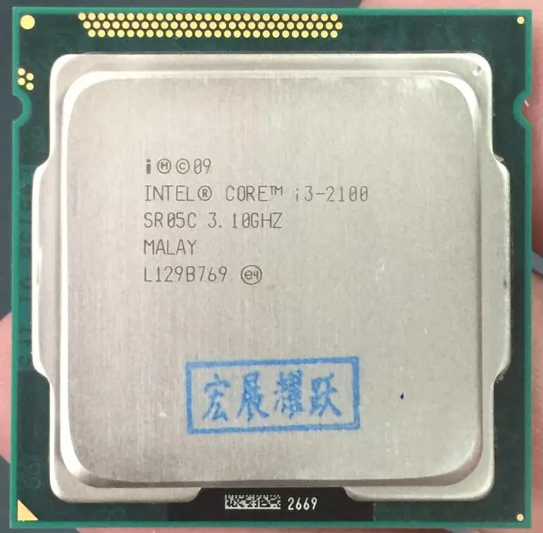 POČÍTAČ Intel Core i3-2100 i3 2100 Processor (3M Cache, 3.10 GHz) LGA1155 Ploche CPU na správne Desktop Procesor