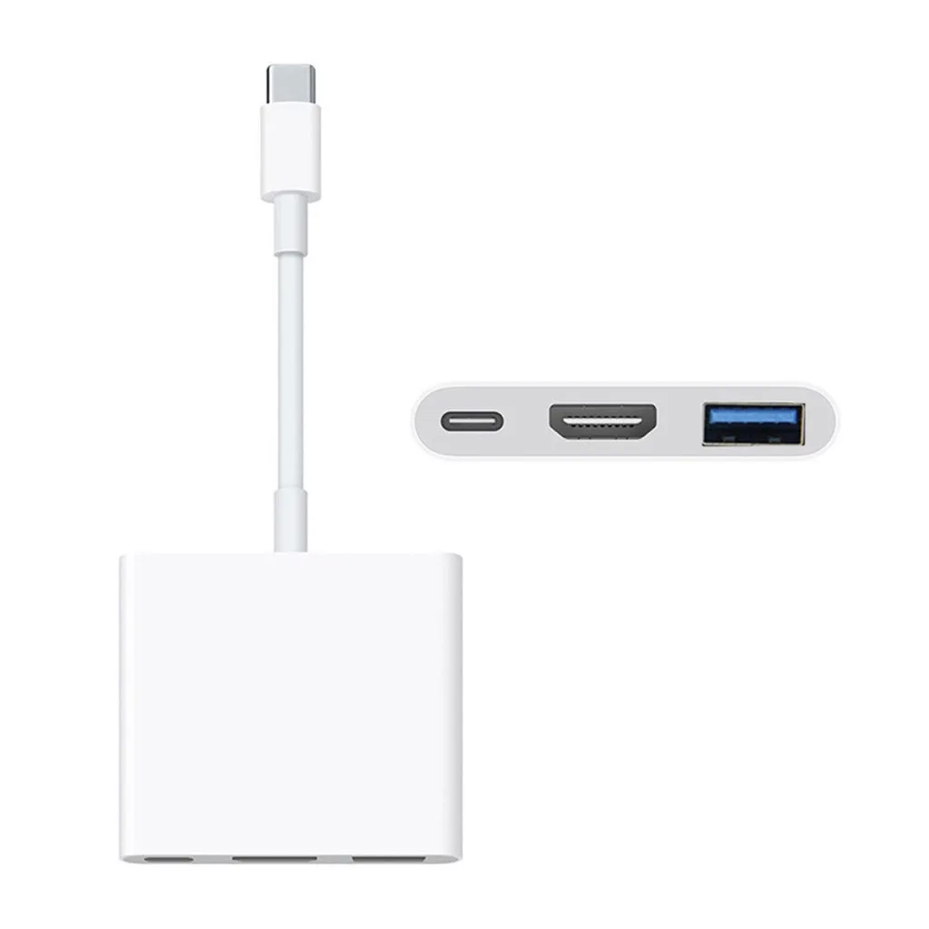 Pre Apple USB-C-Digital AV Viacportová Adaptér MJ1K2AM/HDMI a USB 3.1 Typ-C samec konektor VGA / USB 3.0 / USB-C