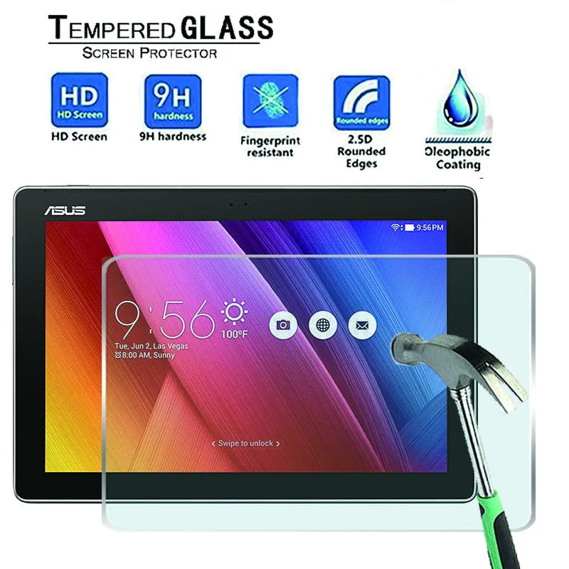 Pre Asus ZenPad 10 Z300 Z300C Z300CL Z300CG Z300CN -Premium Tablet Tvrdeného Skla na Obrazovku Film Protektor Stráže Kryt