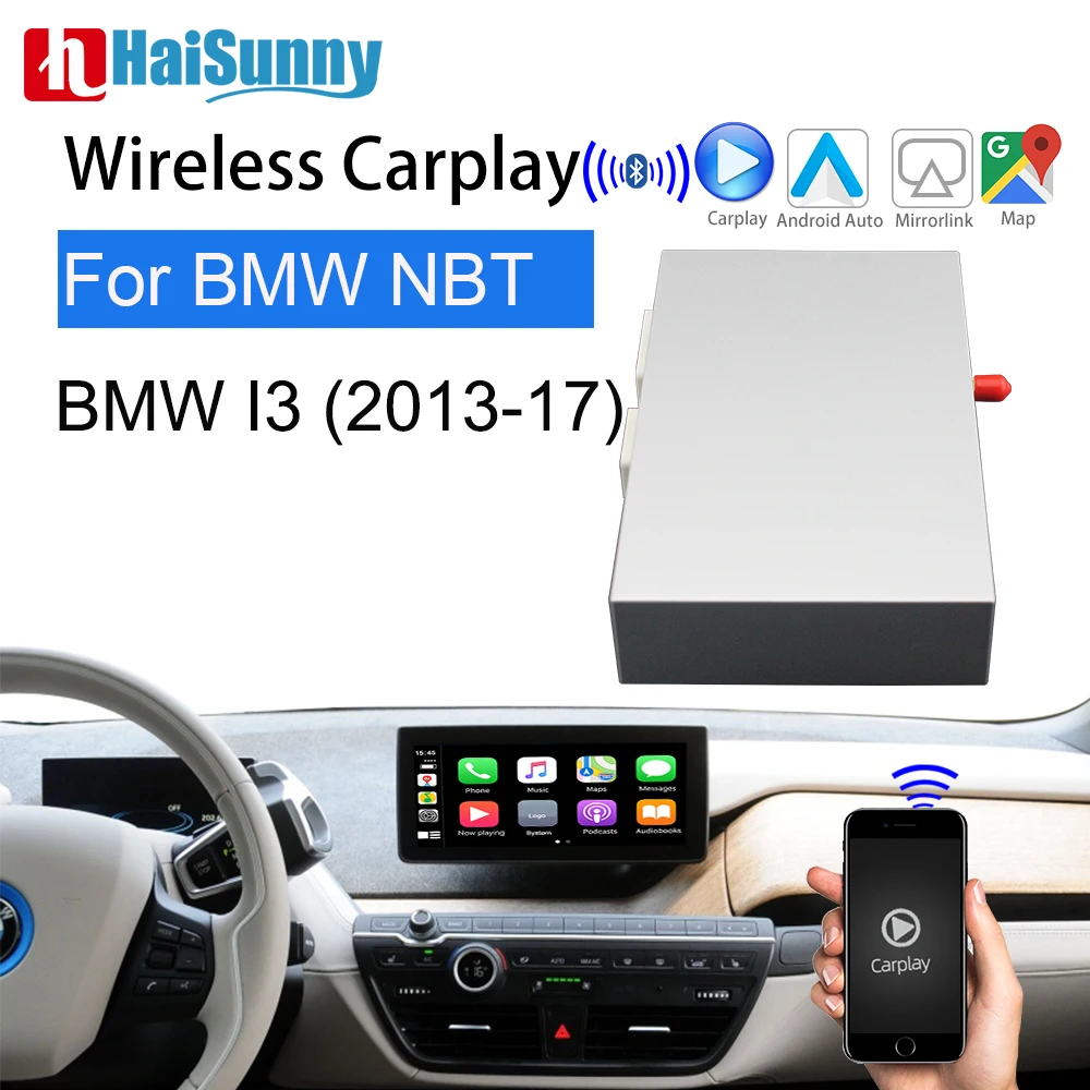 Pre BMW i3 i01 Carplay Retrofit NBT System Interface Box Roky 2013-2017 Podpora Navi Android Auto Zadnej Kamery Bezdrôtové Auto play