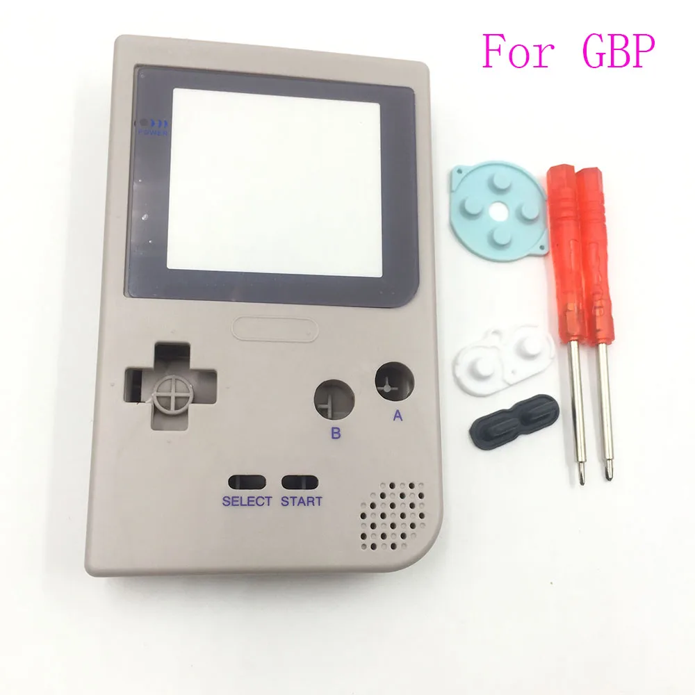 Pre DMG-01 Limited Edition Grey Full Bývanie Shell Tlačidlá Mod Opravy pre Nintendo Game Boy Vrecku GBP