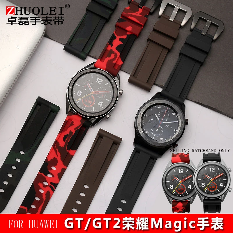 Pre Huawei sledovať GT sledujte universal watch2pro slávu magic silikónové hodinky kapela 22 mm