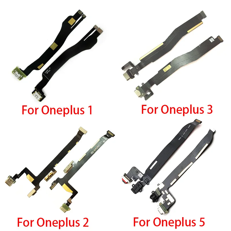 Pre Oneplus 1 2 3 5 5T 6 7T 7 Pro USB Nabíjací Port Konektor Doku Flex Kábel Opravy Dielov