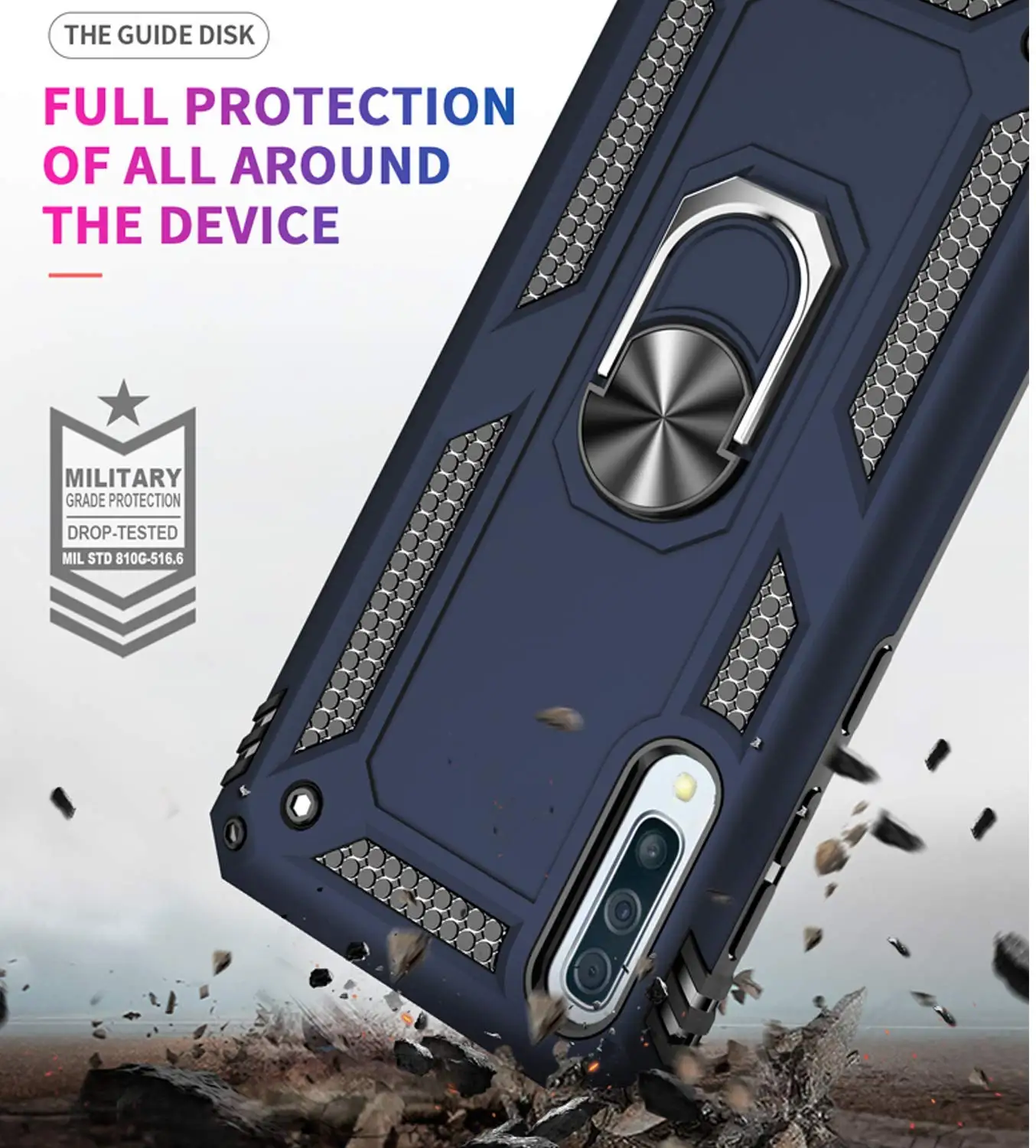 Pre Samsung Galaxy A30 A20 A50 A10S A51 A71 Prípade,Vojenskej Triedy 15ft. Drop Testované Ochranné Stojan Magnetický Držiak Do Auta Prípade