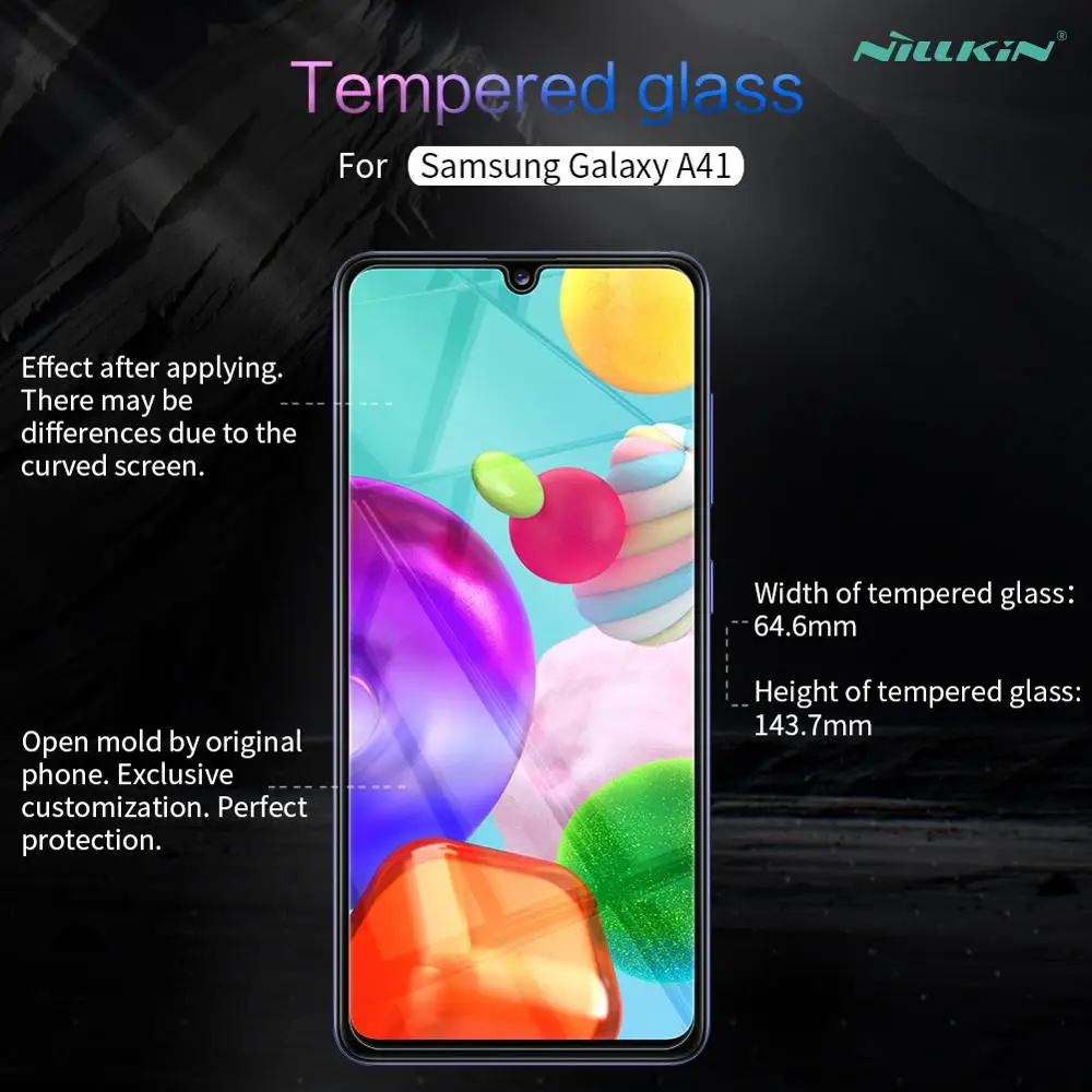 Pre Samsung Galaxy A41 Sklo Nillkin H+ Pro, Ultra-Tenké 2.5 D Tvrdeného Skla Screen Protector Samsung Galaxy A41 HD Glass Film