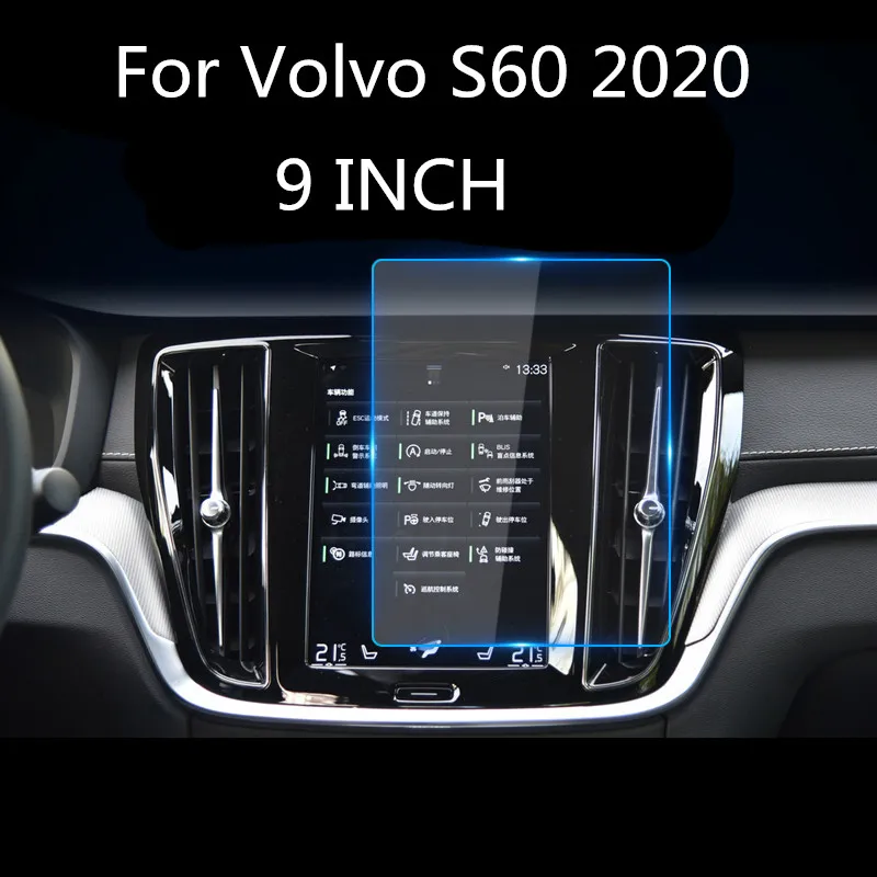 Pre Volvo S60L-2019 S60 2020 vodičov Screen Protector Centrálne Riadenie, Tvrdené Sklo Ochranný Film Displeja
