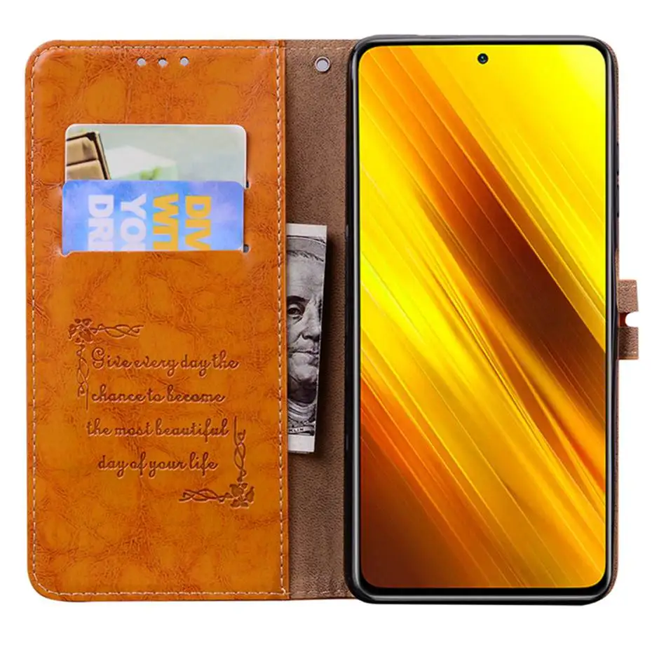 Pre Xiao POCO X3 NFC Prípade Flip Luxusné PU Kožené Telefón puzdro Pre Xiao POCO X3 NFC Peňaženky Prípade