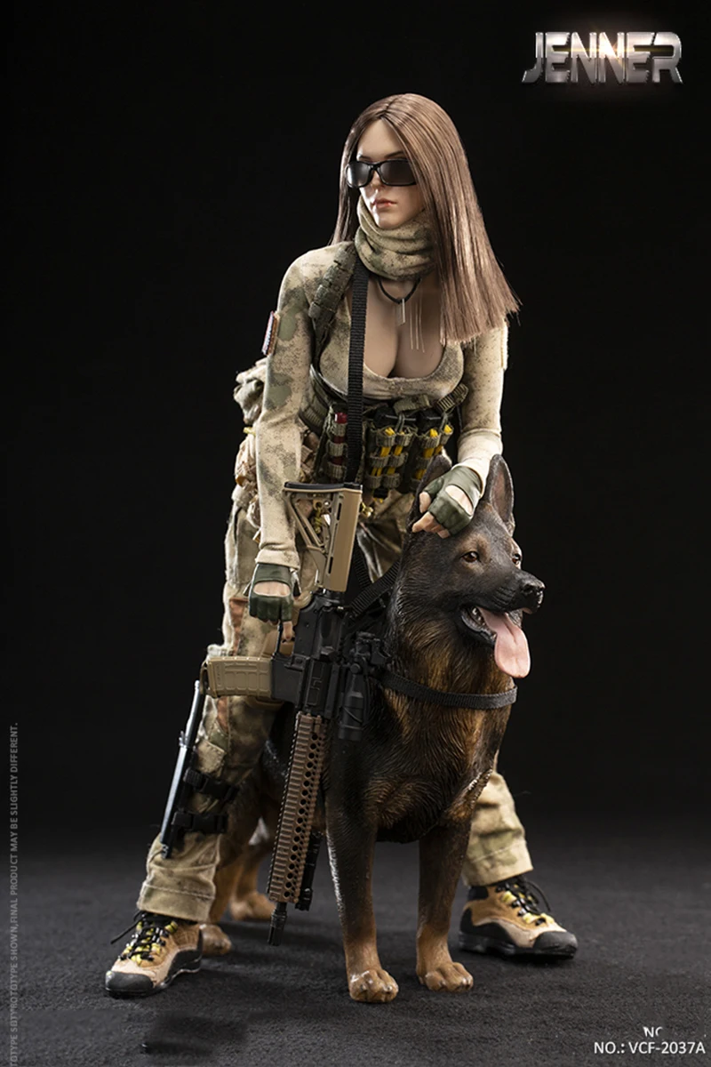 Pre Zber 1/6 Celý Súbor A-TAC FG Ženy Vojak Jenner & nemecký Ovčiak Súbor VCF-2037 ABC Asi Obrázok Modelu Fanúšikov Dary
