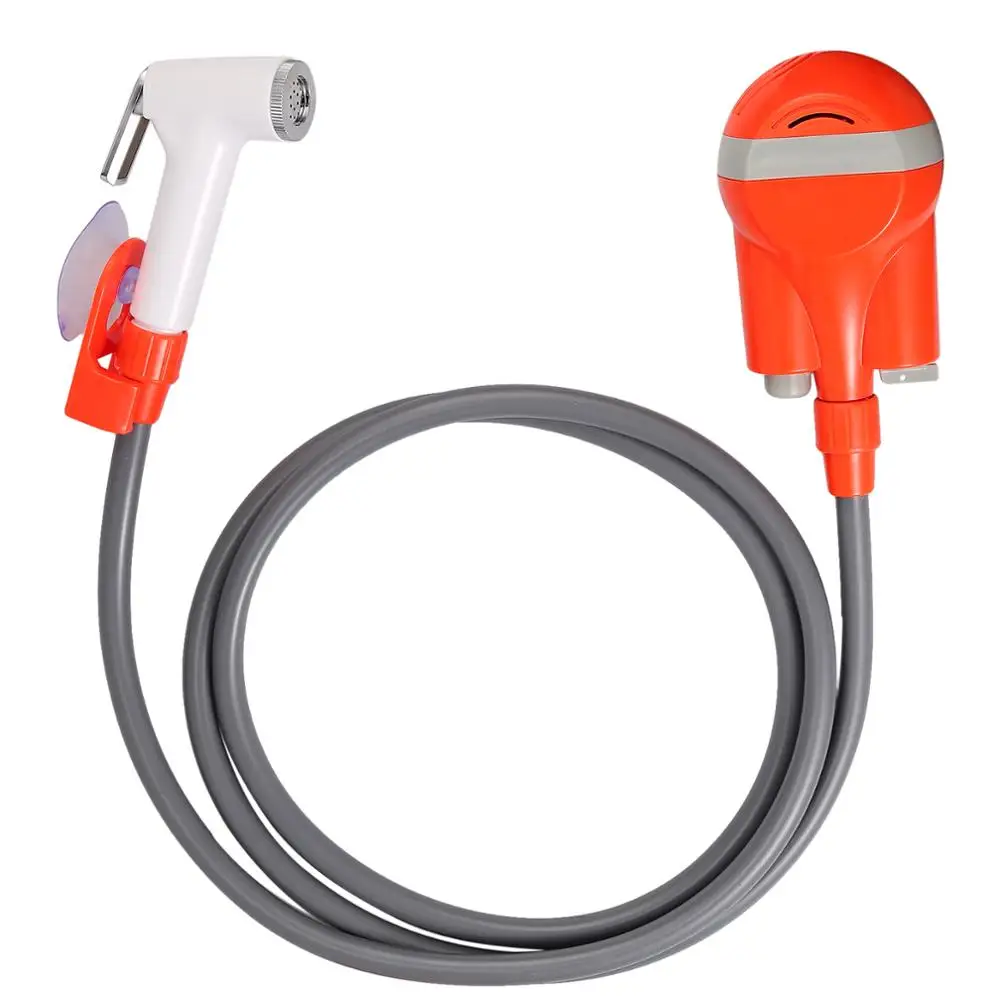 Proster USB Nabíjateľné Sprcha Ručné Auta Outdoor Camping Kúpanie sa zabránilo pohybu jednotlivých častí Sprcha Malé Trysky Zrážok Vaňa Nástroj, Oranžová, Modrá