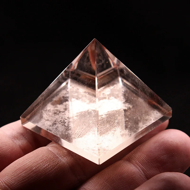 Prírodný Kameň Minerálne Sklo Údené Crystal Pyramídy Domáce Dekorácie Čiar Uctievanie Meditácie Kolesa Pulz Uzdravenie Zosilňovač