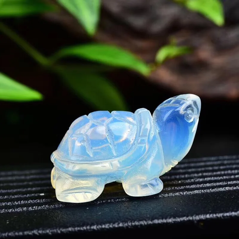 Prírodný kameň opál crystal Liečivé minerály, ručne vyrezávané Korytnačka korytnačka darček pre Malé Dekorácie