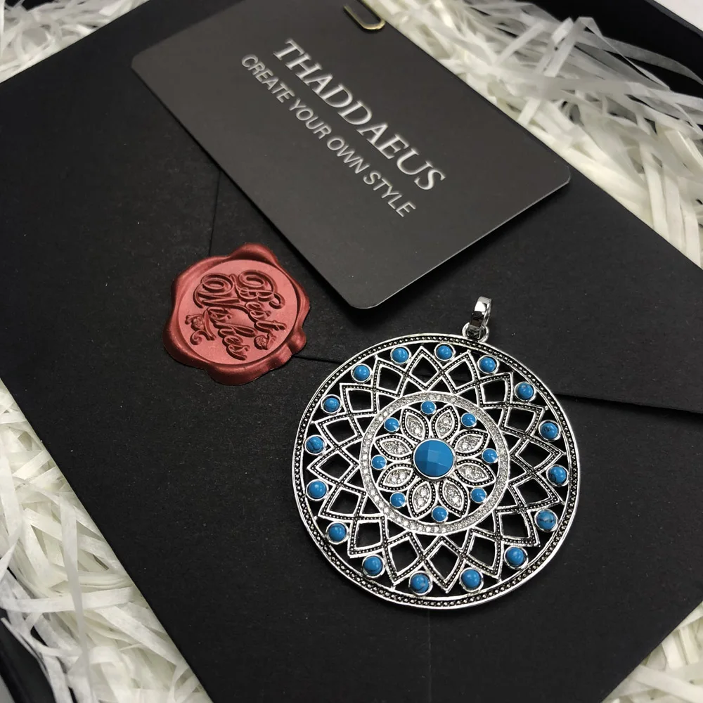 Prívesok Modrý Kameň Ornament,2019 Úplne Nové Módne 925 Sterling Silver Šperky Európe Bijoux Príslušenstvo Darček Pre Ženu