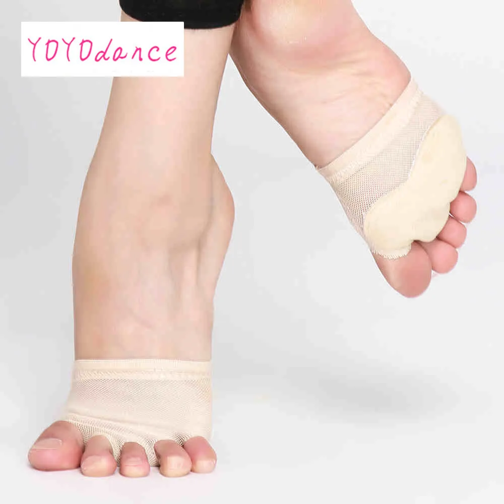 Päť Otvorov Profesionálne Brucho Prst Pad Moderné Pol Lyrickej Tanečné Topánky Sandále Labky Nohy Tangá