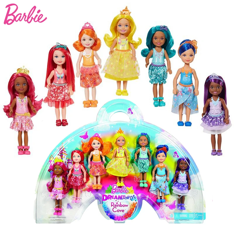 Pôvodné Barbie Dreamtopia Rainbow Cove Bábika Mini Svete, Bábiky Barbie pre Dievčatá Narodeniny Módne Hračka pre Dievča Brinquedo Juguetes