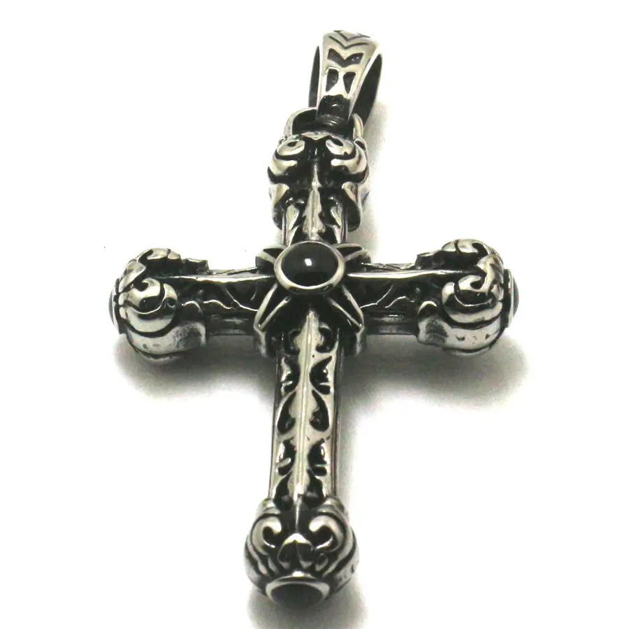 Pôvodné Cena 27g Mužov 316L Nerezovej Ocele Cool Punk Gotický Kríž Ježiša Vintage Prívesok Nový Príchod