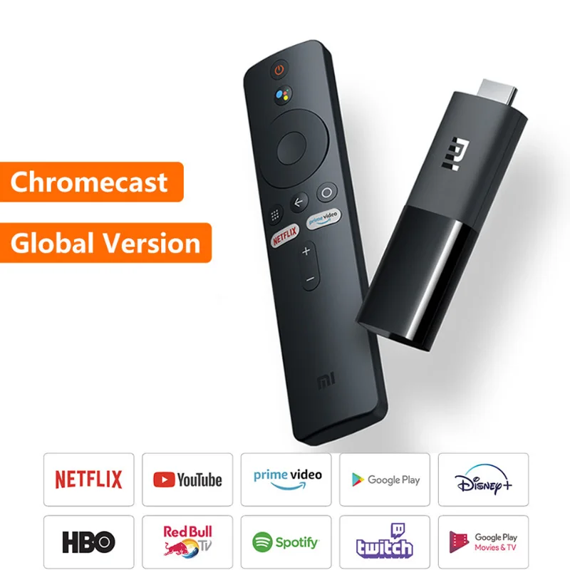 Pôvodné Globálne Xiao Mi TV Stick Android TV 9.0 Quad Core 1080P HD Audio Dekódovanie Chromecast Netflix Smart TV Stick 1 GB 8 GB