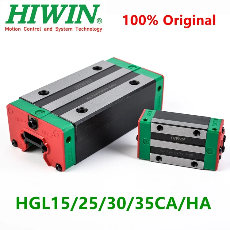 Pôvodné HIWIN lineárne prepravu blok HGL15CA HGL25CA HGL30CA HGL35CA HGL25HA HGL30HA HGL35HA pre HGR lineárne vodiacej koľajnice CNC časti