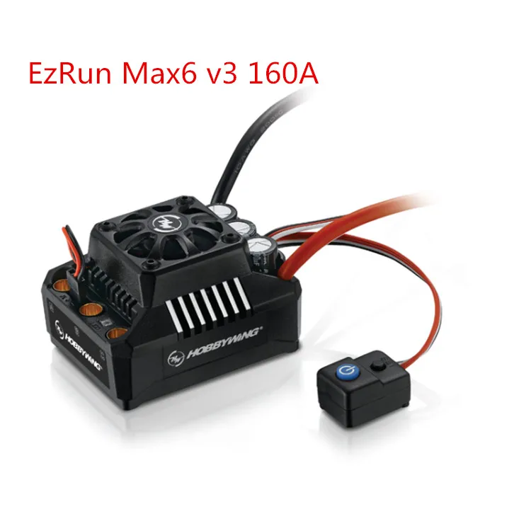 Pôvodné Hobbywing EZRUN MAX-6 V3 160A Rýchlosť Radiča ESC w/ Super BEC T Konektor Pre 1/6 Auto HPI