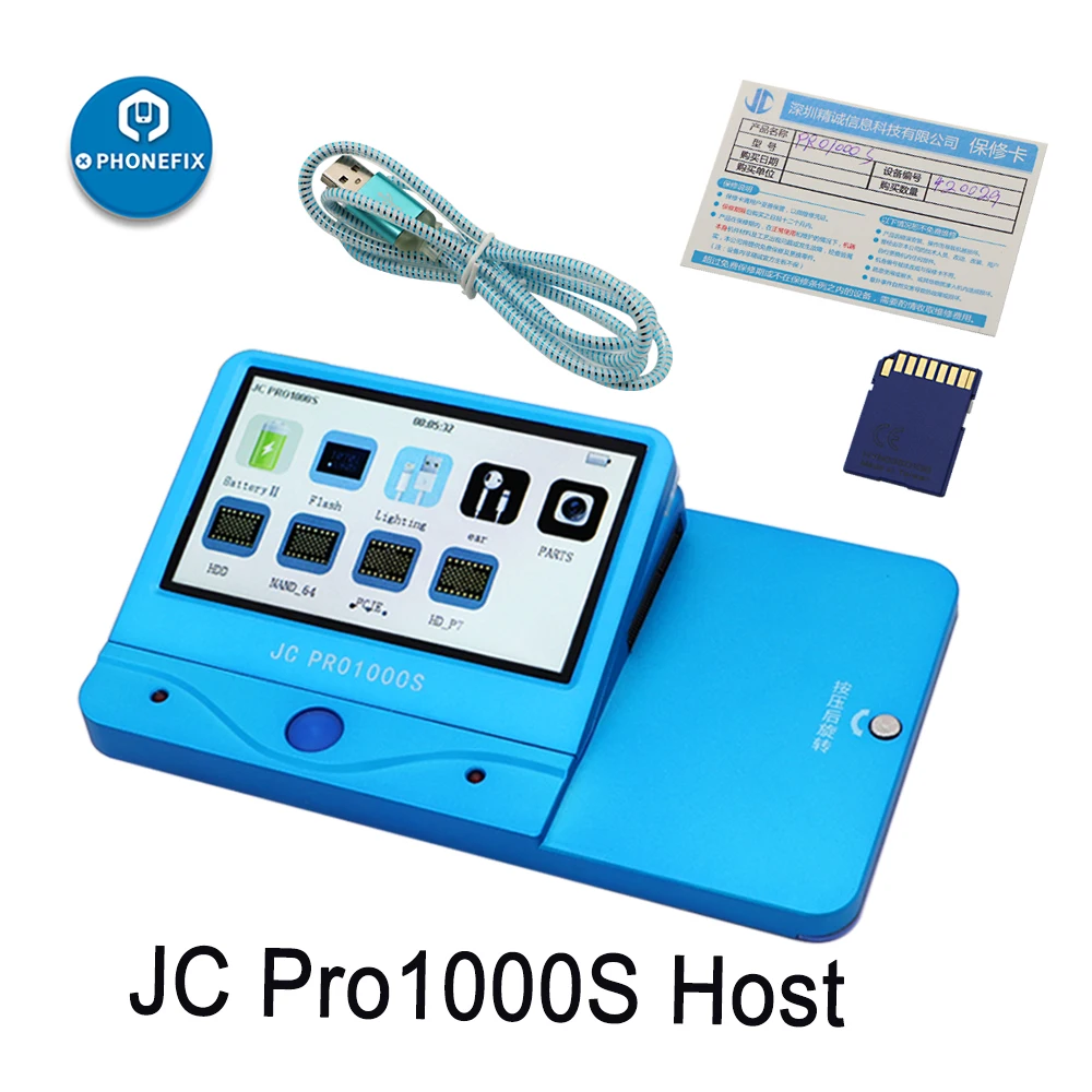 Pôvodné JC Pro1000S Hosť Multi-Funkčné NAND Test Zariadenia Conect s NAND PCIE Programátor pre iPhone a iPad NAND Testovacích Nástrojov