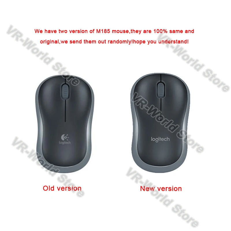 Pôvodné Logitech M185 Bezdrôtový Symetrický Dizajn Myš s USB Nano Prijímač Podpora Linux Oficiálne Test pre Windows, Mac OS