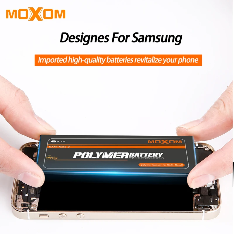 Pôvodné MOXOM Pre Samsung Galaxy S3 S4 S5 S6 S7 Batérie i9300 i9500 G900 G920 G9300 Reálne možnosti Náhradná Bateria