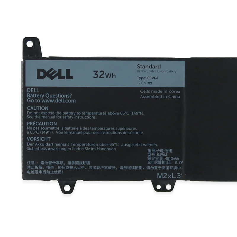 Pôvodné Notebook batéria Pre Dell Dell Inspiron 11 3000 3162 3164 3168 P24T Série Tablet 0JV6J 7.6 V 32Wh