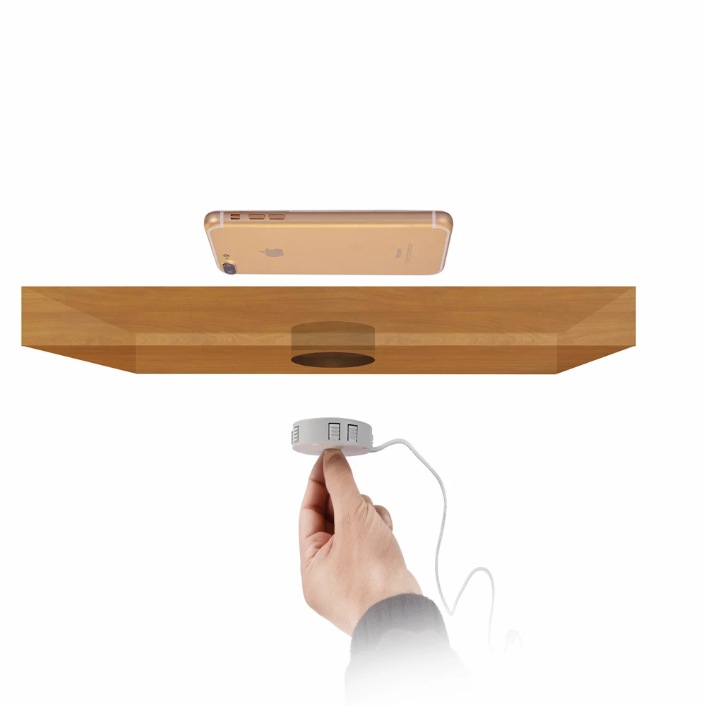 QI Neviditeľné Bezdrôtová Nabíjačka Pre Samsung s9 Xiao 9 Nábytok Stôl Vložené Rýchle Bezdrôtové Nabíjanie Pad Pre iPhone 11 XS XR 8