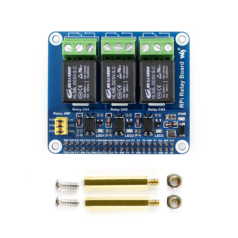Raspberry Pi 4B/3B+/3B 3 Kanál Relé Expansion Board Optocoupler Izolácie 3 Relé Kontroly pre Smart Home