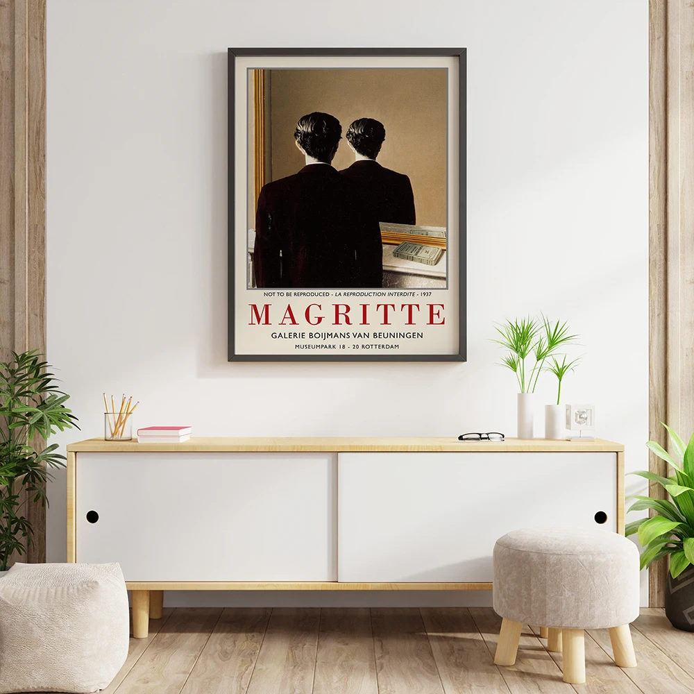 René Magritte Plátno na Maľovanie Klasický Obrázok Muž Umelecké Reprodukcie, Plagáty a Tlač Wall Art Obrázok pre Obývacia Izba Cuadros