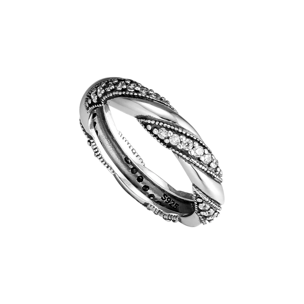 Reálne 925 Sterling Silver Stuhou Lásky Prst Prstene Pre Ženy, Svadobné Zásnubný Prsteň Módne Šperky Veľkoobchod