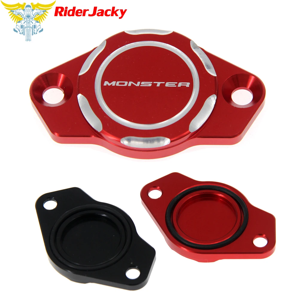 RiderJacky Black Red CNC Motocyklový motorový Olej Filter Kryt Spp Pre Ducati Monster 900 t. j. S4,S4 Fogarty 2000 2001