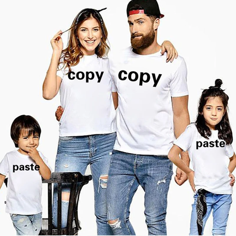 Rodina (T-Shirts) Bežné Krátky Rukáv List Vytlačiť T-Shirt Lete Matka, Dcéra, Rodina Zodpovedajúce Tees Otec, Syn Rodiny Vzhľad Topy