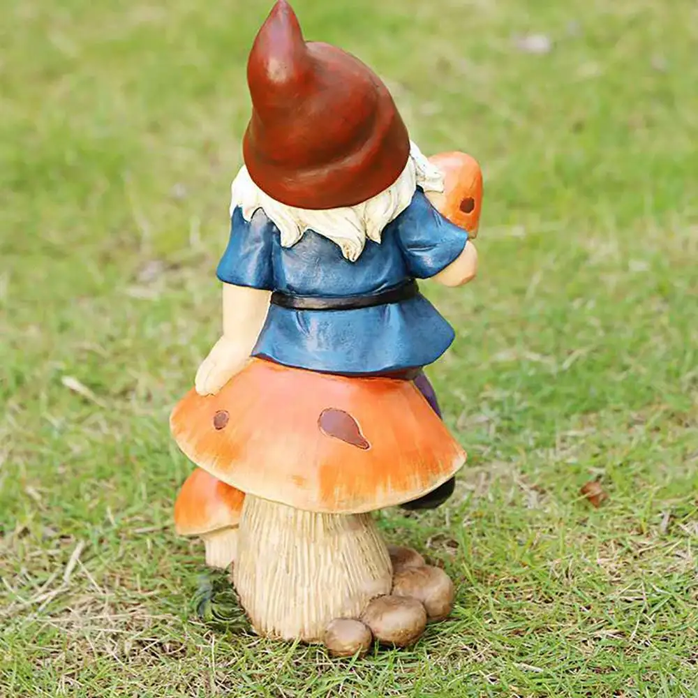 Ručne maľované Živice Gnome Trpaslíkov Socha Záhradné Ozdoby Bonsai Krajiny Dekorácie Pre Domov Vonkajšie Záhrady Trávnik