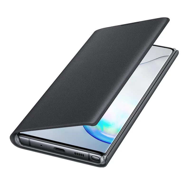 Samsung Originálne LED Zobrazenie Peňaženky Kryt Ochrana puzdro Pre Galaxy Note 10 Plus Note10 5G Poznámka X Spánku Funkcie Karty Vrecku