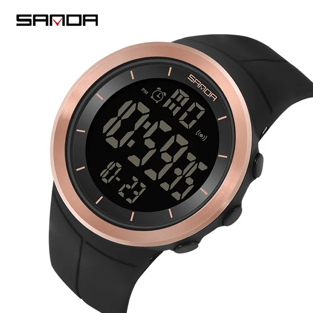 SANDA Top Značky LED Digitálne Hodinky Bežné Shockproof pánske Športové Hodinky Vodotesné 50M Multifunkčné Vojenské Náramkové hodinky relogs