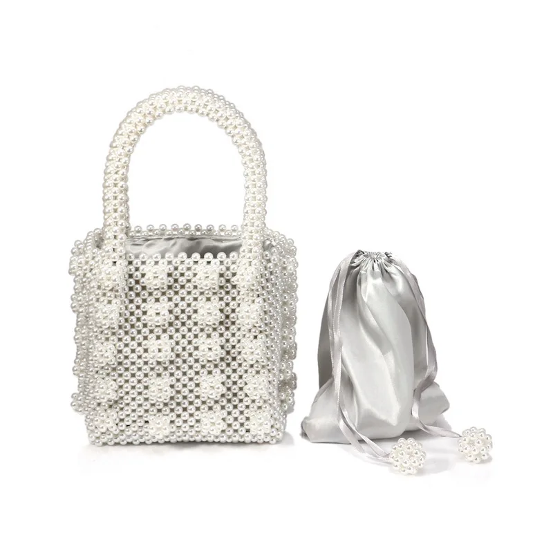 SEKUSA dizajn Značky ženy korálkové kabelky s vreckové kabelku strapec pearl spojka večer tašky pre strany držiteľa prípade