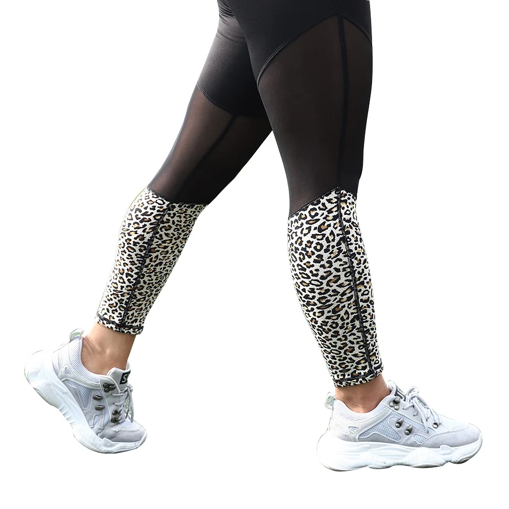 Sexy Vysoký pás Leopard šitie oka legíny fitness žien Push up Kulturistika cvičenie nohavice, Športové legíny