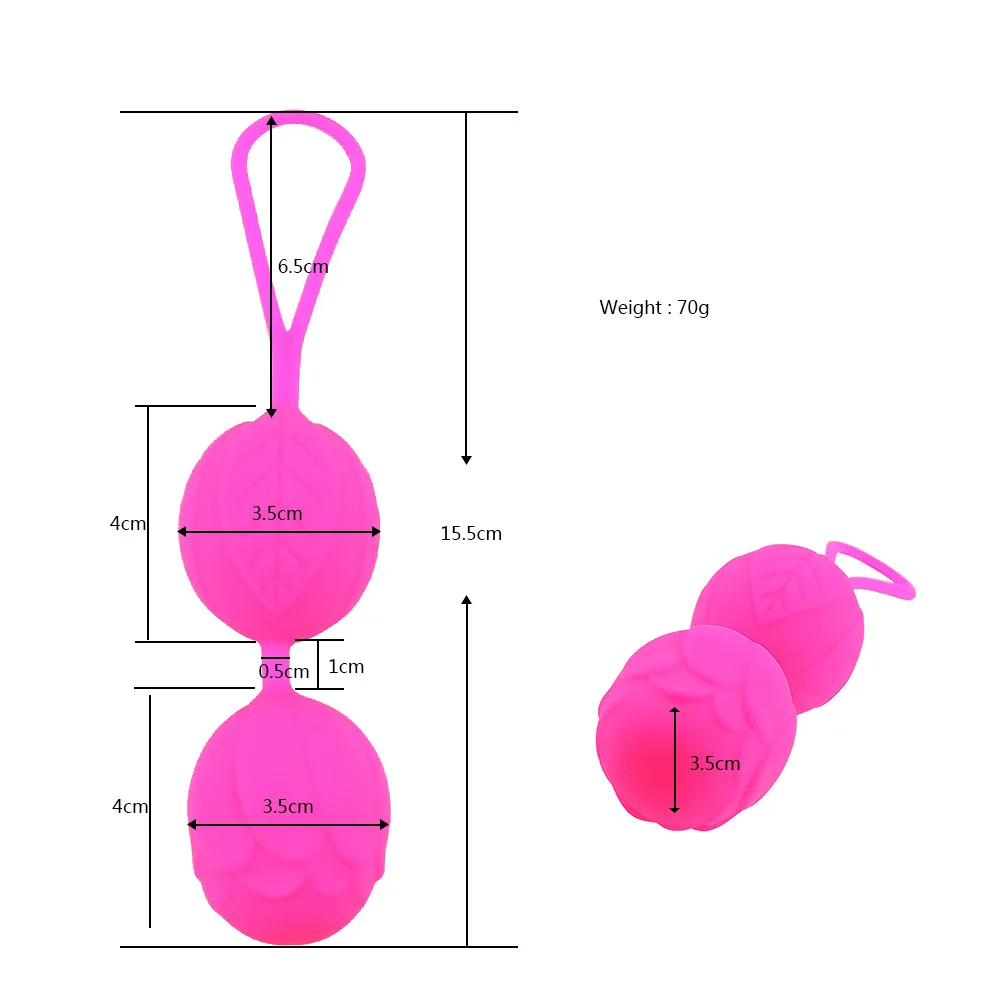 Silikónové Kegel Rose Tvar Loptu Smart Loptu Ben Wa Loptu Vagina Sprísnenie Cvičenie Na Intímnu Hygienu Výrobku Vaginálne Loptu Súkromné Starostlivosť