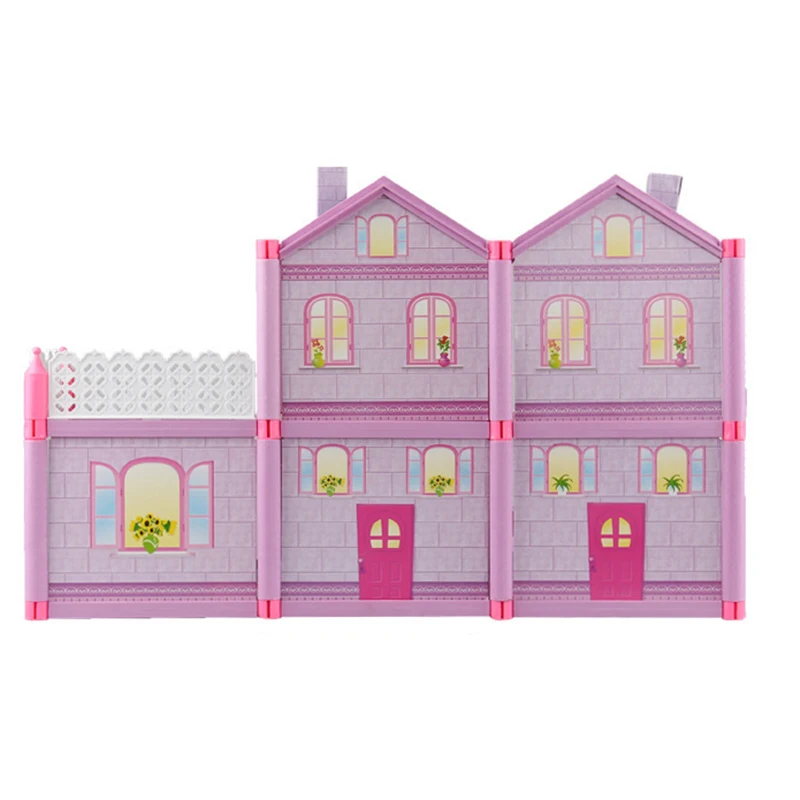 Skutočné Peppa Ošípaných DIY Hračka Doll House Holiday Villa Model Akcie Obrázok Bábiky Anime Obrázok Hračky pre Deti Narodeninám P10