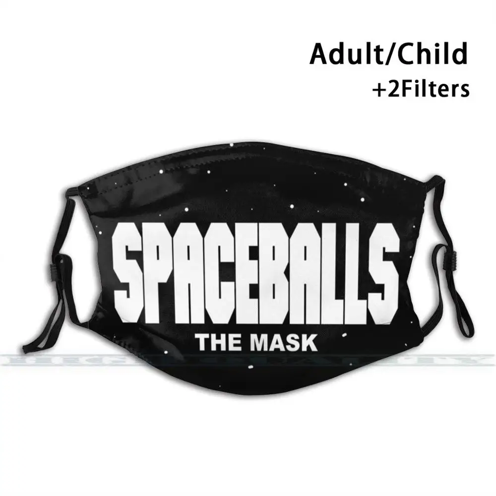 Spaceballs Vlastný Dizajn Pre Dospelých, Deti Proti Prachu, Filter Diy Roztomilý Tlač Umývateľný Maska Spaceballs Masku Na Tvár