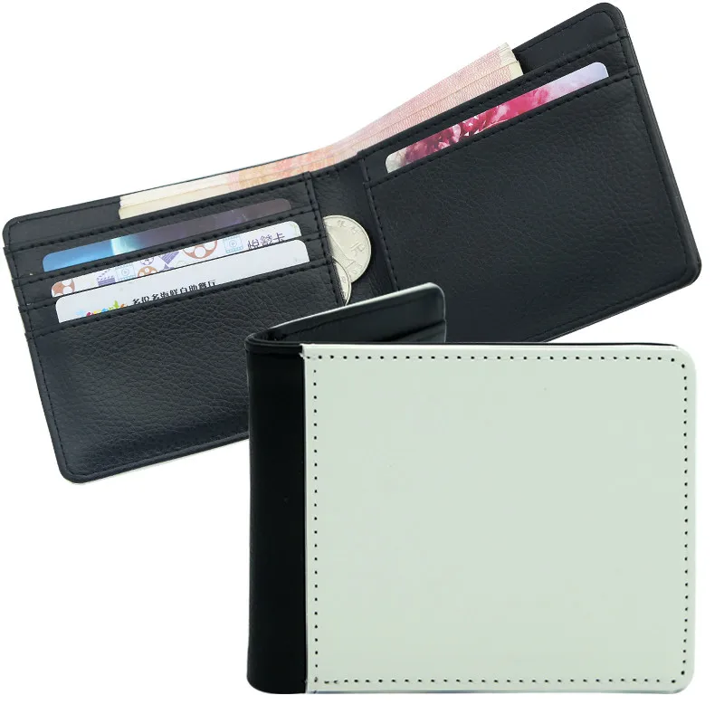 Sublimačná peňaženka pre človeka mužov môže tlačiť na oboch stranách hot transfer tlač mince kabelku mužov peňaženky spotrebný materiál 5 ks/veľa