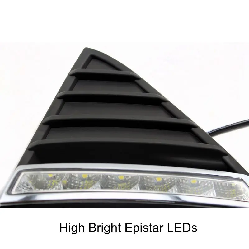 SUNKIA 2ks/set Vodotesný LED Denných prevádzkových DRL Svetlo Na Ford Focus S Otočením Signálne Svetlá