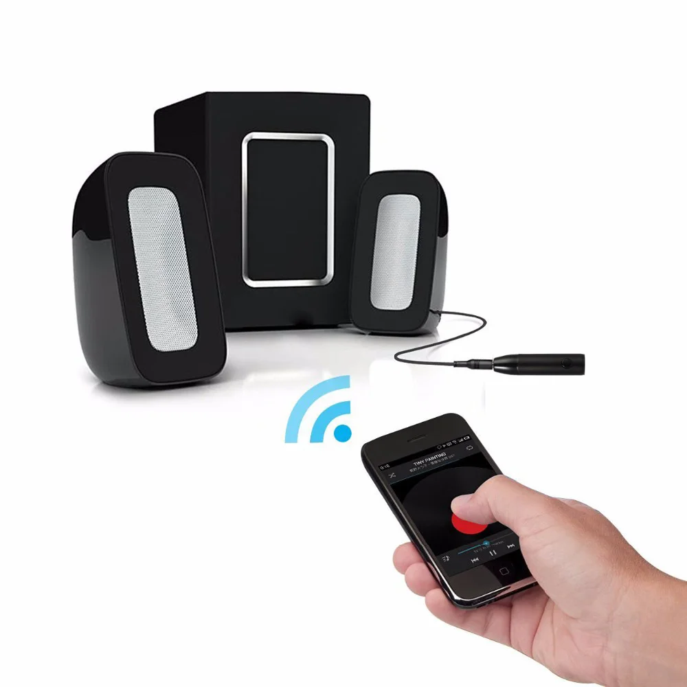 Sunydeal Bluetooth Prijímač 5.0 Adaptér Hands-Free Bluetooth Súpravy do Auta AUX Audio 3,5 mm Jack Stereo Hudby Bezdrôtový Prijímač